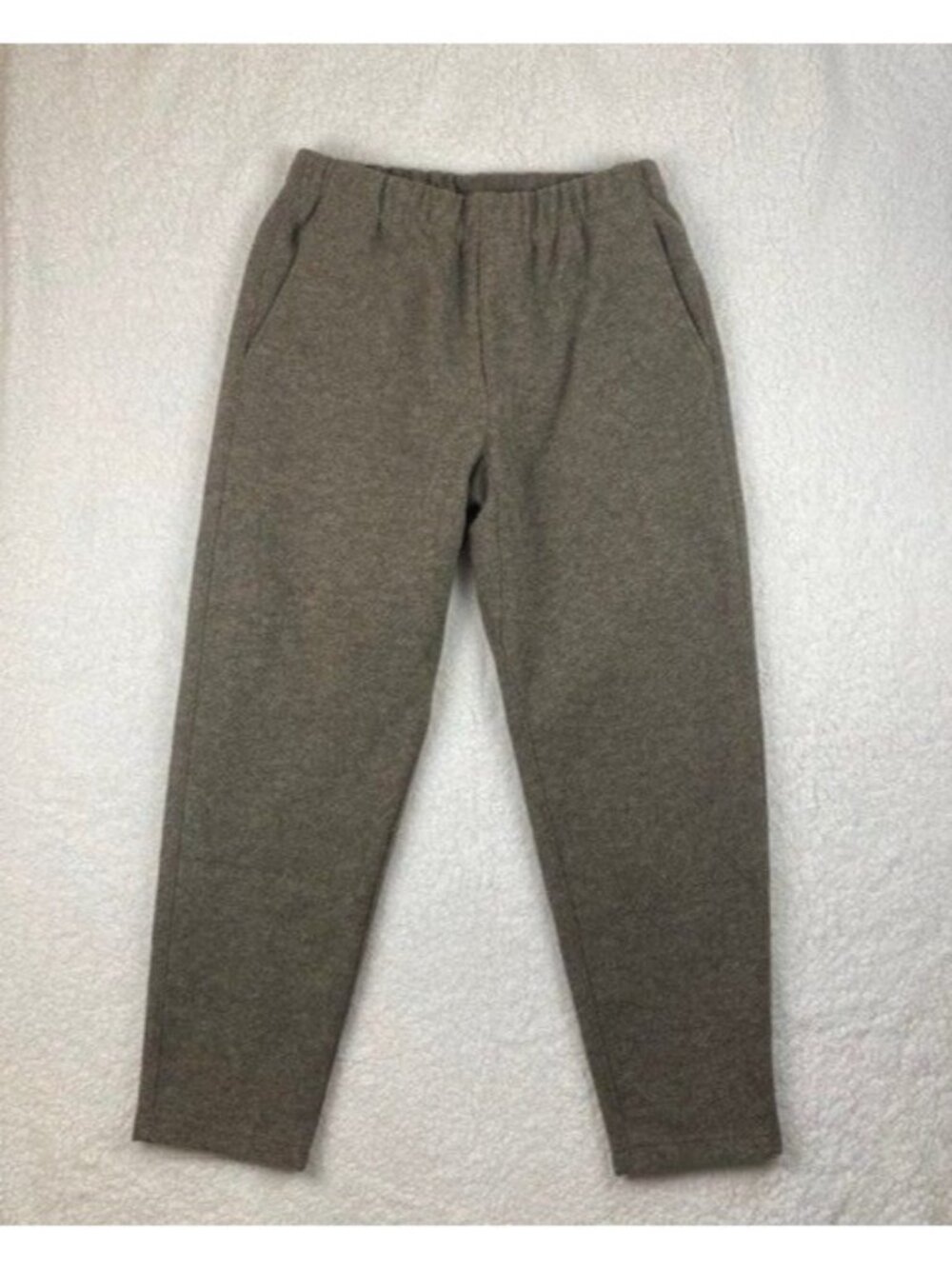 Uniqlo U Lemarie Jersey Wool Blend Pants Men's Large Brown Smart Sweatpants